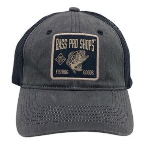 Bass Pro Shops Gone Fishing Snapback Mesh Back Hat Trout Rod Patch (H27)
